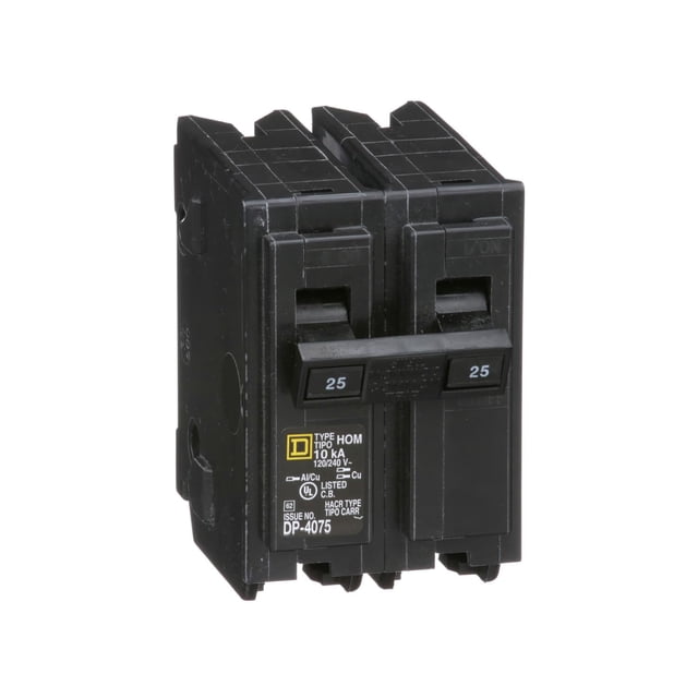 Disyuntor Square D HOM225CP 25A 2P Plug-On 240V
