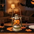 thumbnail image 1 of Portable Pumpkin Lantern | Halloween Decoration Light | Orange Plastic Durable Design | Replaceable Battery Powered | Handheld Festive Glow | 28×14×14 cm Size | 1 Piece, 1 of 6