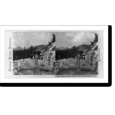 Historic Print, Cement Ridge, Old Man Mountain in dist., 18" x 24"