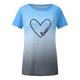 thumbnail image 4 of Camisetas con degradado de cuello redondo para mujer Blusas cómodas sueltas a la moda Tops de San Valentín Fridja  gope1358, 4 of 7
