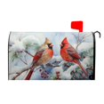 thumbnail image 1 of Funda magnética para buzón Miaoquhe Winter Birds de 53 x 46 cm, 1 of 7