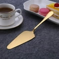 thumbnail image 5 of Ksopiavobs 6-Piece Gold Serving Flatware Silverware Set,Stainless Steel Serving Utensil Set,Include Cake Server, Slotted Serving Spoon, Serving Spoon, Cold Meat Fork, Butter Knife, Soup Ladle, 5 of 7