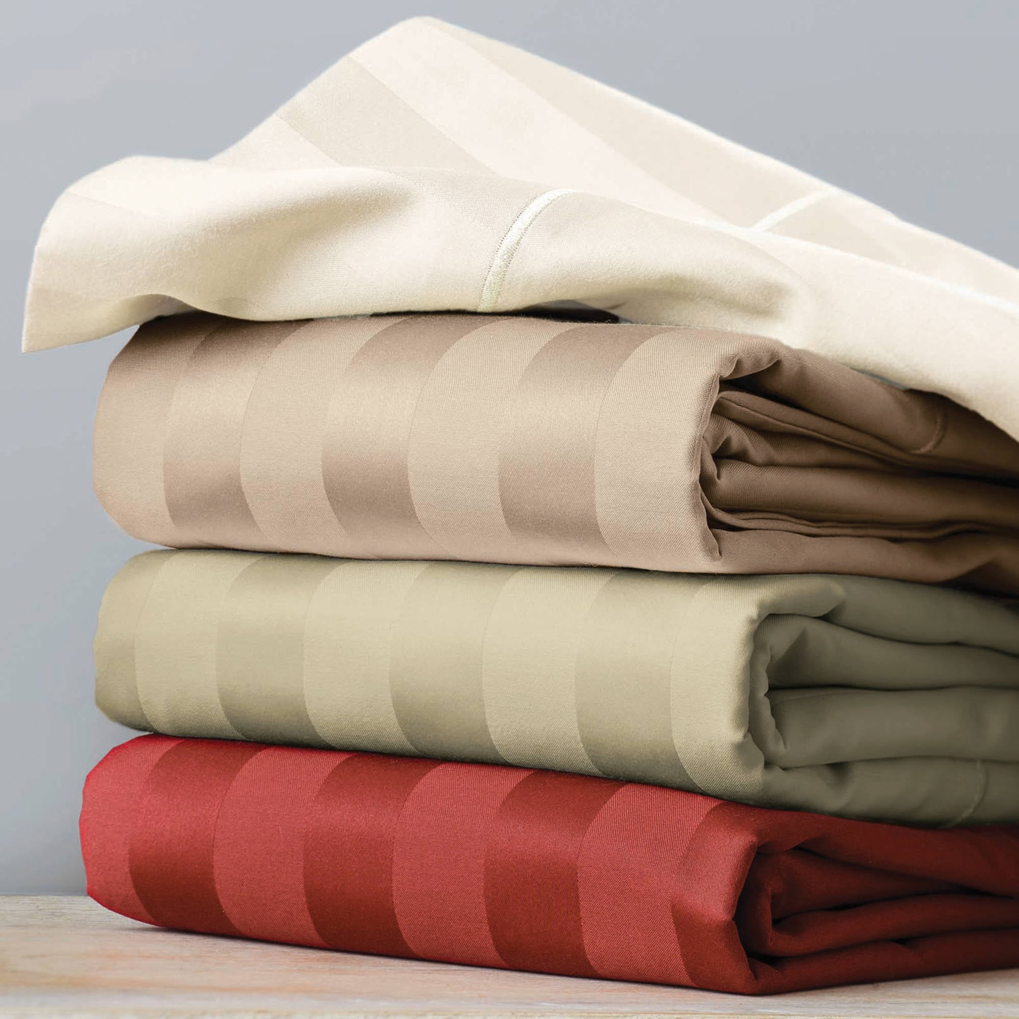 Better Homes & Gardens Egyptian Cotton 400 Thread Count Damask Stripe Bed Sheet Set, 1 Each
