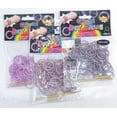 thumbnail image 1 of Loom Bands DIY 300 de silicona con clips y herramienta de telar, color morado, 1 of 1