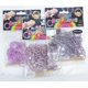 thumbnail image 1 of Loom Bands DIY 300 de silicona con clips y herramienta de telar, color morado, 1 of 1
