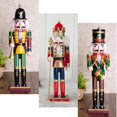 thumbnail image 1 of 3 Piezas 30 Cm Adornos De Cascanueces De Decoración Navideña Juguetes Decoración para hogar Hugo Muñeca de cascanueces de madera, 1 of 10