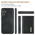 thumbnail image 2 of Allytech 2 in 1 Detachable Wallet Case for Samsung Galaxy S24 Plus with Cash Pocket & Cash Slots, [Full Body Protection] [Magnetic Clasp] Luxury PU Leather Shockproof Slim Kickstand Case - Black, 2 of 9
