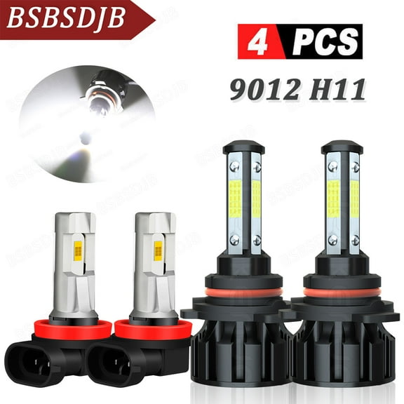 For GMC Acadia 2013-2019 Front LED Headlight Hi/Lo Beam   Fog Light Bulbs White