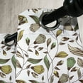 thumbnail image 3 of Ambesonne Floral Grommet Curtain, Autumn Nature Design, 50" x 96", Dark Brown Fern Green, 3 of 6