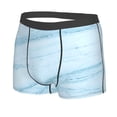 thumbnail image 2 of Fotbe Blue Marble Men’s Total Support Pouch Boxer Briefs, X-Temp Cooling, Moisture-Wicking Underwear, Regular, Long-leg and Trunk-Small, 2 of 9