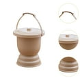 thumbnail image 6 of Serenable Chamber Pot Portable Spittoon Night Urinal Container Night Urinal with Handle Spittoon with Lid for Car Home Woman Kids Adults Khaki, 6 of 9