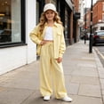 thumbnail image 2 of mgoYE Teen Girls Clothes 3 Piece Long Sleeve T-shirt + Cami Top + Pants Fall Outfits Tween Girls Trendy Clothes, 2 of 9