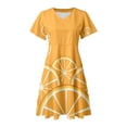 thumbnail image 6 of YAYUBA Summer Dresses for Women Fun Fruit Outfit 2026 Short Sleeve Casual Floral Tiered Swing Vacation Mini Dress, 6 of 6
