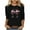 Black, variant on Christmas Shirts for Women 3/4 Length Sleeve Crewneck T-shirts Xmas Printed Holiday Graphic Tees (XL, Pink 05)
