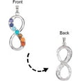 thumbnail image 4 of 1Pack 7Chakras Natural Quartz Gemstones Beads Pendant Point Chakra Reiki - Infinity Style, 4 of 9
