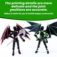 thumbnail image 5 of MIGESS (Assembly Completed) T13 Action Figure Set,Dummy 13,Articulated Robot with Demon Wings, Titan 13 Robot Action Figure 3D Printed robo 13 Action Figure Articulated(Green Black), 5 of 5