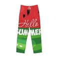 thumbnail image 5 of Balery Watermelon Hello Summer print Men's Pajama Pants,Ultra Lightweight Pjs,Lounge Pant-Small, 5 of 9