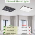 thumbnail image 5 of Black Marble Magnetic Fluorescent Light Covers for Ceiling Lights 2x4Ft,Vintage Minimalism White Abstract Texture Office Classroom Kitchen Drop Ceiling Light Covers Filters Shade Panel 4Packs, 5 of 9