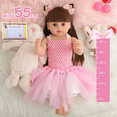 thumbnail image 3 of Muñecas 55cm Bebés Realista Muñeca Para Niña Xtellar rosa, 3 of 4