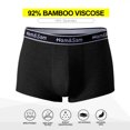 thumbnail image 2 of Ham&Sam Men's Boxer Brief,Bamboo Rayon Trunks,Soft Underwear  for Men,Comfortable Moisture Wicking & Breathable, 5 Pack, 2 of 6