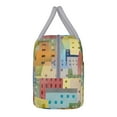 thumbnail image 4 of XMXT Reusable Lunch Bag Women, Colorful Art Architecture Large Capacity Lunchbox, for Work School, 4 of 9