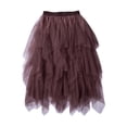 thumbnail image 1 of Douhoow Women Tulle Skirts High Waist Mesh Tiered Layered Skirt Fairy Ballet Skirt, 1 of 6