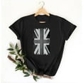 thumbnail image 4 of Youyipin Womens Tops Women's Summer Top Short Sleeve Round Neck Uk Flag Union Jack England Shirt Casual Basic Tee Graphic Tees For Women, 4 of 4
