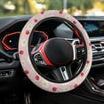thumbnail image 4 of Yuyamidu Cherry Car Steering Wheel Cover for Women Girls Daisy Steering Wheel Protector for Car Sedan Winter Thick Auto Steering Wrap Accessories, Pink, 4 of 7