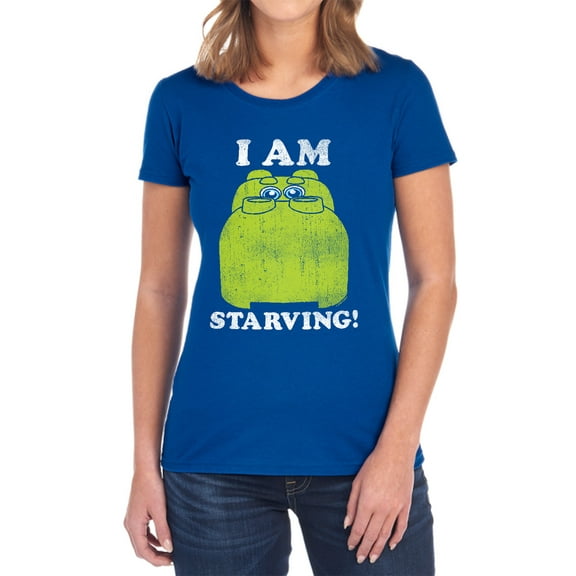 Hungry Hungry Hippos Im Starving Women's T Shirt, Royal, Small