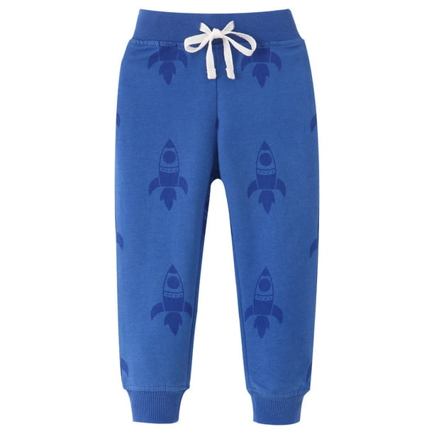 Odeerbi 2-8 Años Niños Algodón Pantalones Sweatpants Workout Deportes Atlético Jogger Pantalones Primavera Joggers Bordado