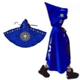 thumbnail image 2 of Children Hooded Cloak Halloween Witch Cape Costume, Halloween Witch Cloak Halloween Witch Cosplay Costume for Boy Girl L, 2 of 4