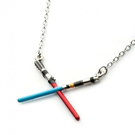 Star Wars Crossed Light Sabers Pendant Necklace