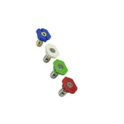 Hyper Tough Replacement Nozzles Fit Most Brand Power Washer, 4 Colors