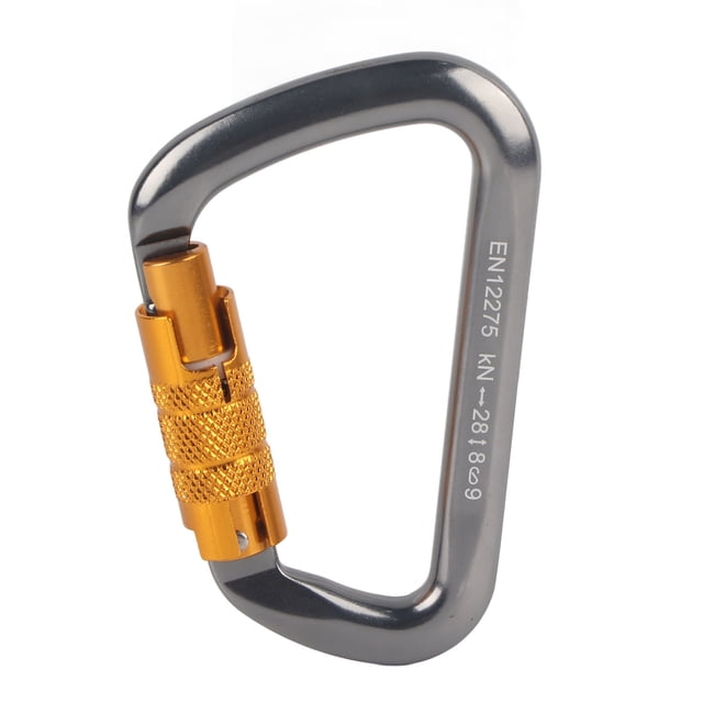 Hebilla de seguridad para escalada, mosquetón para montañismo al aire libre, mosquetón de escalada en roca con cierre principal, diseño elevado