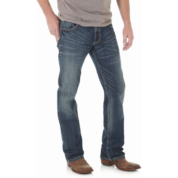Wrangler Men's retro Slim Fit boot cut Jean, layton, 36x30