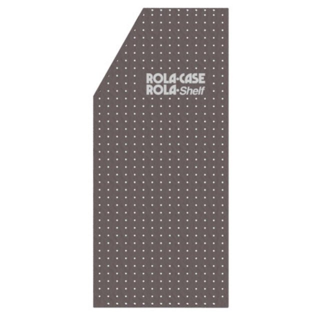 Rolacase Van Storage System Shelf End Panel RSPEP/L For Low Roof Vans; Driver Side Panel; 40.2 Inch Height x 18.1 Inch Width; Tapered; Single; Galvanized Steel; Gray; Powder Coated