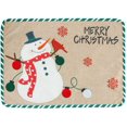 thumbnail image 2 of 4pcs Lightweight Fashion Embroidered Christmas Doily Rectangle Linen Washable Cartoon Fashion Reusable Holiday Doily Table Mat for Home, 2 of 3