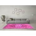 thumbnail image 3 of Ahgly Company Indoor Square Persian Pink Traditional Area Rugs, 4' Square, 3 of 4