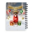 thumbnail image 2 of Happy New Year 2026 Rat Terrier Holiday Balloons Party Snow Spiral Bound Journal Ratty Dog Lover 5x7in Spiral Notebook - 13018, 2 of 5