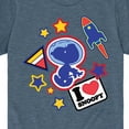 thumbnail image 3 of Peanuts - Space Snoopy Flair - Youth Short Sleeve Tee, 3 of 6