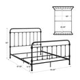 thumbnail image 3 of Weston Home Nottingham Metal Queen Bed, Antique Black, 3 of 10