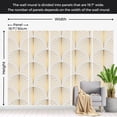 thumbnail image 4 of Abstract Wallpaper Wall Mural - Gold Linear Pattern, 4 of 5