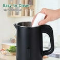 thumbnail image 3 of 0.8L Small Portable Electric Kettles for Boiling Water, Mini Stainless Steel Travel Kettle, Portable Mini Hot Water Boiler Heater, 3 of 5