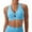 Light Blue, variant on Sports Bras For Women Solid Color V Neck Removable Pads Quick Dry Shockproof Yoga Running Fitness Bra