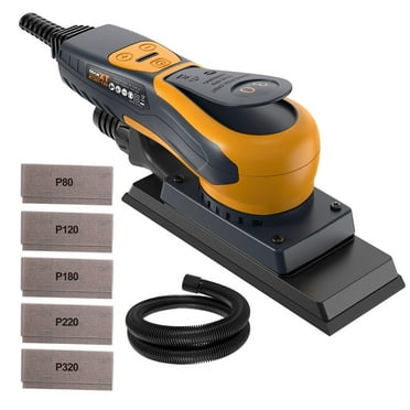 Sheet Sander, MAXXT 350W Brushless Sheet Orbital Finishing Sander with 4,000-10,000rpm,Low Vibration Electric Palm Sander for Efficient Woodworking, Tight Spaces Sanding, and Polishing