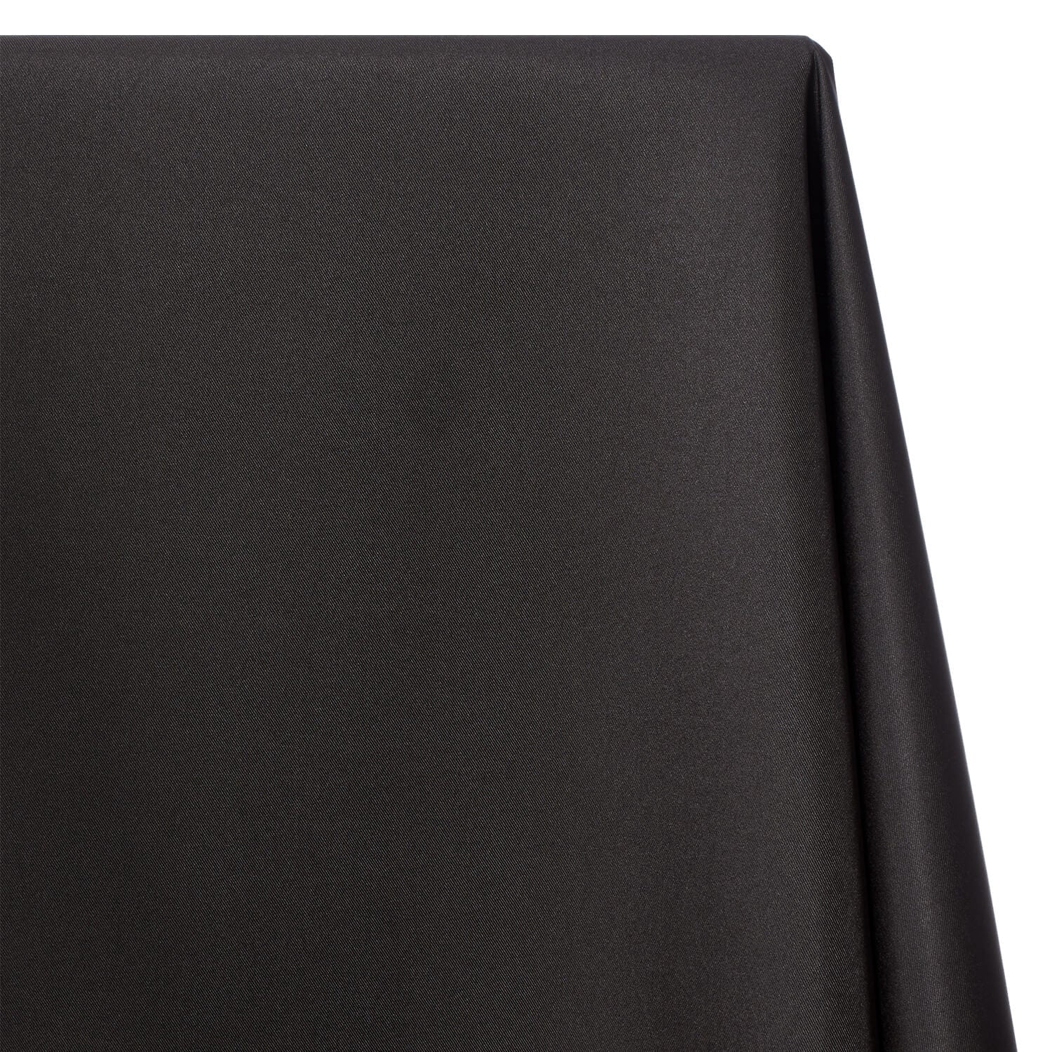 Poly Twill Fabric 58/60 Inch 170 GSM Polyester By The Yard For Sewing Apparel, Crafts, & Décor - Black (10 Yards)