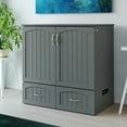 thumbnail image 3 of AFI Southampton Twin XL Size Modern Wood Murphy Bed Chest, Gray, 3 of 18