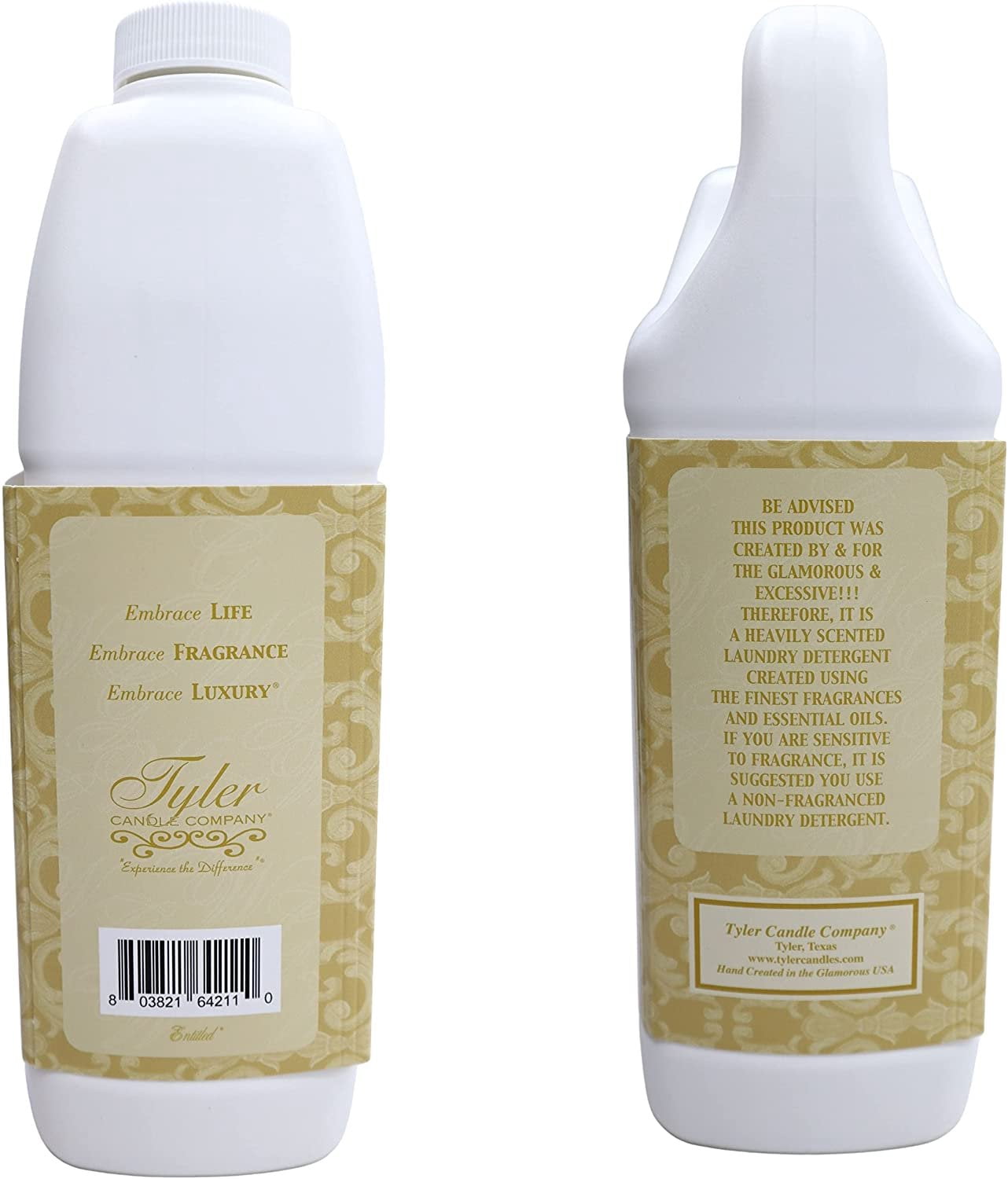Tyler Candle Diva Glamorous Wash Liquid Laundry Detergent, 24 Loads, 64 fl oz