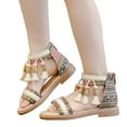 thumbnail image 2 of WOYY Girls Ethnic Style Roman Sandals with Soft Soles Summer Beach Shoes, 2 of 8