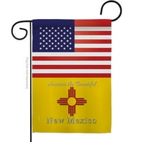 G142583-BO 13 x 18.5 in. USA New Mexico American State Vertical Garden Flag with Double-Sided House Decoration Banner Yard Gift